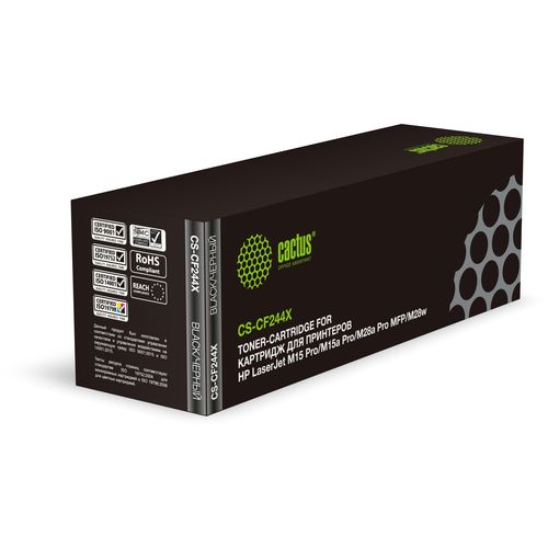 Картридж лазерный Cactus CS-CF244X CF244X черный (2000стр.) для HP LJ M15 Pro/M15a Pro/M28a Pro MFP/M28w Pro MFP (Cactus)