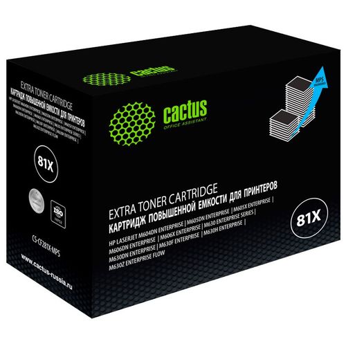 Картридж лазерный Cactus CS-CF281X-MPS CF281XX черный (30000стр.) для HP LJ Ent M605dn/M606dn/M605x (Cactus)