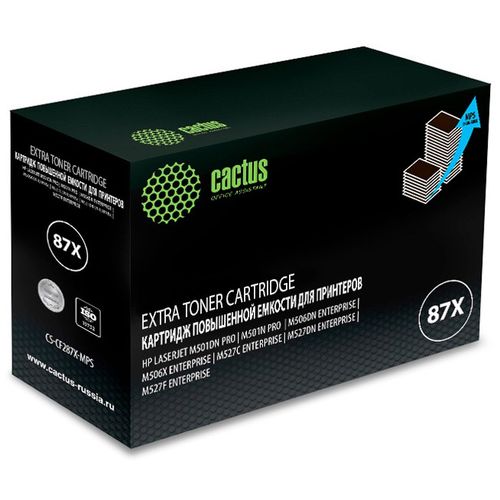 Картридж лазерный Cactus CS-CF287X-MPS CF287XX черный (24000стр.) для HP LJ M506dn/M506n/M506x (Cactus)