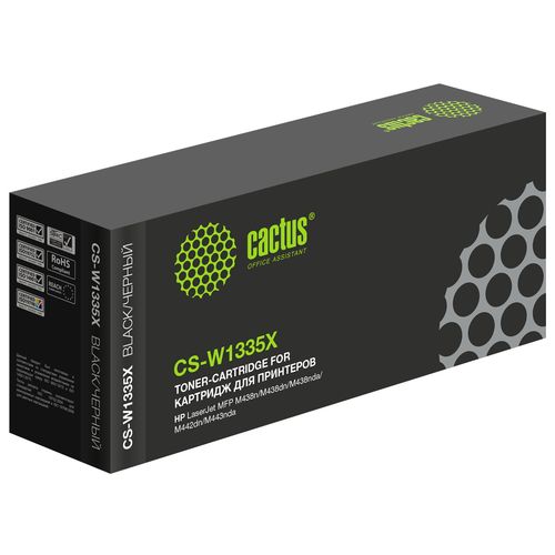 Картридж лазерный Cactus CS-W1335X W1335X черный (13700стр.) для HP LJ MFP M438n/M438dn/M438nda/M442dn/M443nda (Cactus)