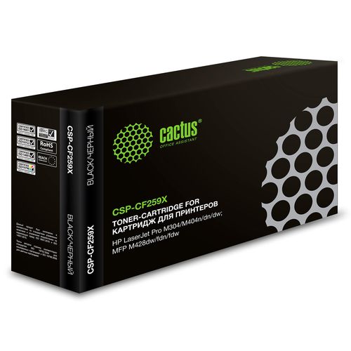 Картридж лазерный Cactus CSP-CF259X черный (10000стр.) для HP LaserJet M406dn/M406/ M430f M430/ M304a M304/ M404dn M404/ M404dw/ M404n/ M428dw M428/ M428fdn/ M428fdw (Cactus)