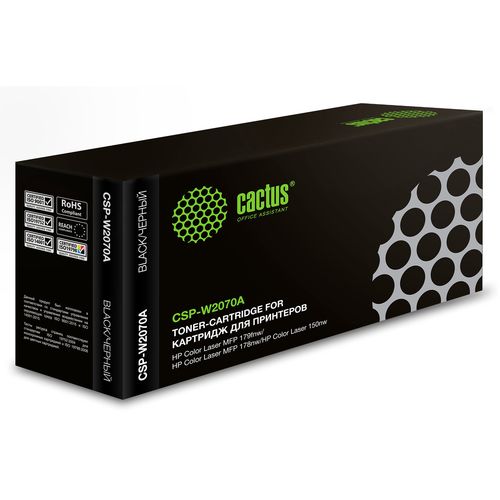 Картридж лазерный Cactus CSP-W2070A 117A черный (1000стр.) для HP Color Laser 150a/150nw/178nw MFP/179fnw MFP (Cactus)