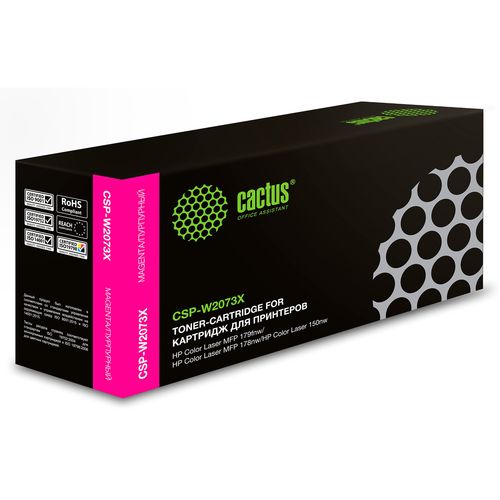 Картридж лазерный Cactus CSP-W2073X 117X пурпурный (1300стр.) для HP Color Laser 150a/150nw/178nw MFP/179fnw MFP (Cactus)
