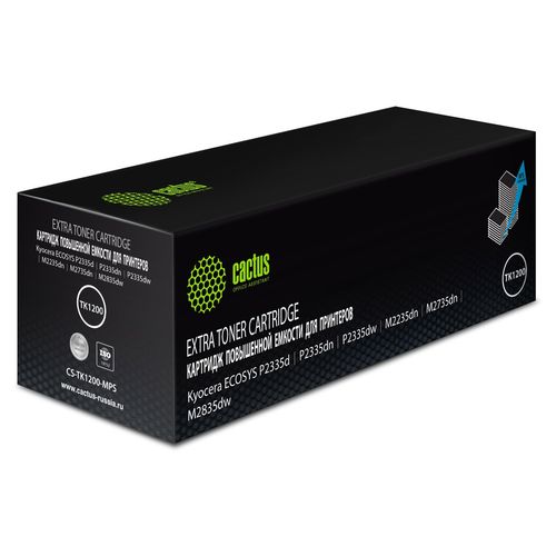 Картридж лазерный Cactus CS-TK1200-MPS TK-1200 черный (11000стр.) для Kyocera P2335d/P2335dn/P2335dw/M2235dn/M2735dn/M2835dw (Cactus)
