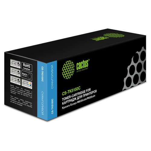Картридж лазерный Cactus CS-TK5150C TK-5150C голубой (10000стр.) (Cactus)