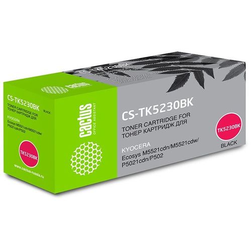 Картридж лазерный Cactus CS-TK5230BK TK-5230BK черный (2600стр.) (Cactus)