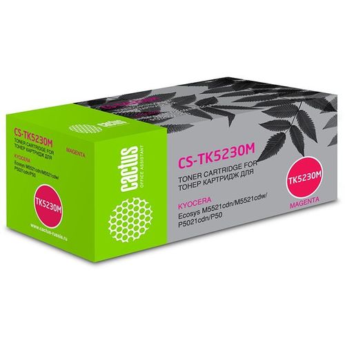 Картридж лазерный Cactus CS-TK5230M TK-5230M пурпурный (2200стр.) (Cactus)