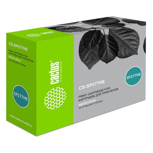 Картридж лазерный Cactus CS-SP277HE 408160 черный (2600стр.) для Ricoh Aficio SP 277NwX/SP 277SFNwX (Cactus)