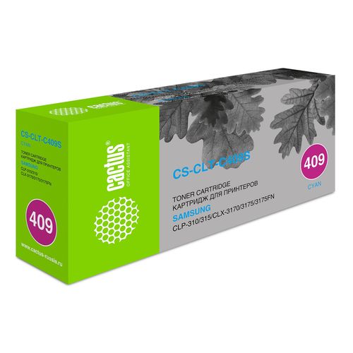 Картридж лазерный Cactus CS-CLT-C409S CLT-C409S голубой (1000стр.) (Cactus)
