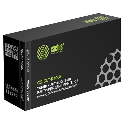 Картридж лазерный Cactus CS-CLT-K406S CLT-K406S черный (1500стр.) (Cactus)