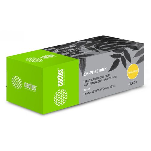 Картридж лазерный Cactus CS-PH6510BK 106R03484 черный (2500стр.) (Cactus)