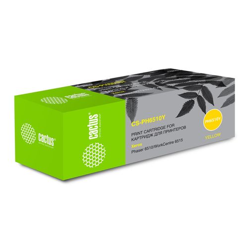 Картридж лазерный Cactus CS-PH6510Y 106R03487 желтый (2400стр.) (Cactus)