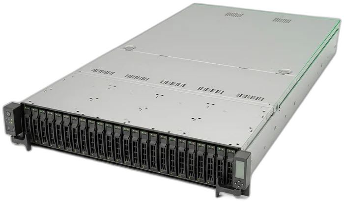 Серверная платформа/ ASUS ESC8000-E12P, 4U, 2 x LGA4710 350W, 32x DDR5 6400, 8 x 2.5" hsb NVMe, 2x M.2  (Gen 5 x4 22110), 8x PCIe x16 for dual-slot GPU, 5x PCIe x16 for NIC/ BlueField-3, 1x PCIex 16, 2x 10GbE LAN (RJ45, X710-AT2), 3+1 3200W