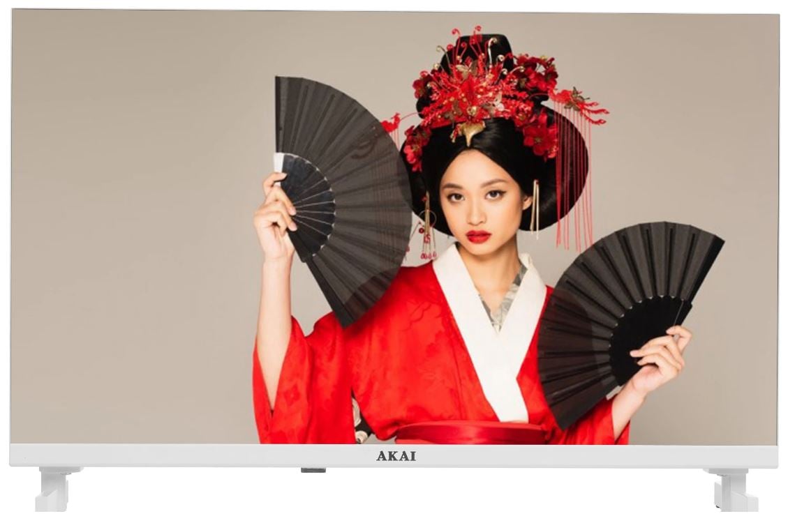 Телевизор LED 24” HD AKAI TA24BH502 белый Android 13.0