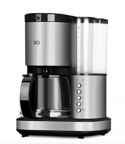 Кофеварка капельная со встроенной кофемолкой BQ CM7002 Стальной-Черный