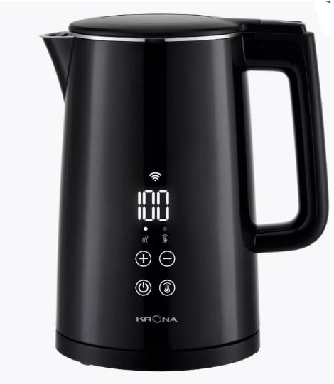 Чайник Krona Digitaler Black (двойные стенки, LED дисплей)