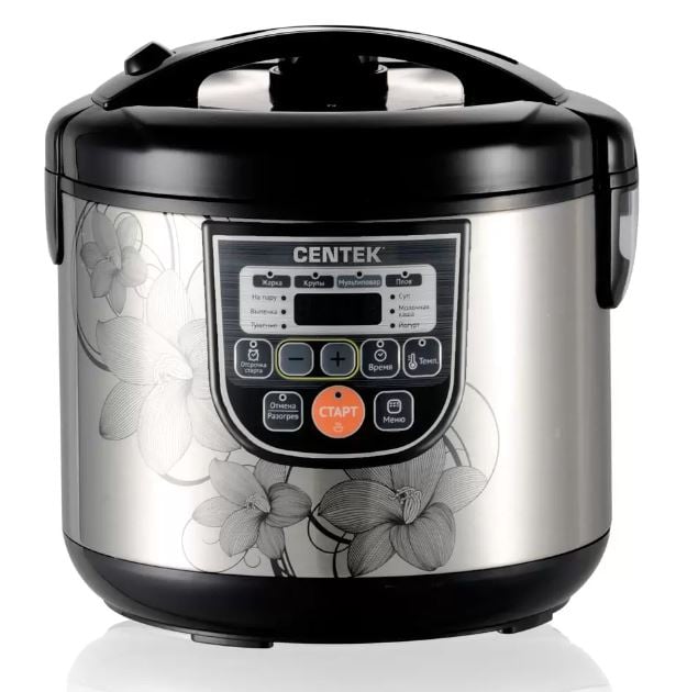 Мультиварка Centek CT-1498 серебристый/черный