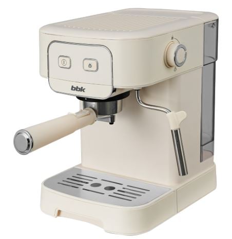 Кофеварка рожковая с капучинатором BBK BCM1504 (слоновая кость)