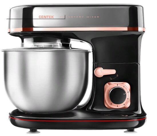 Миксер планетарный Centek CT-1139 черный/хром