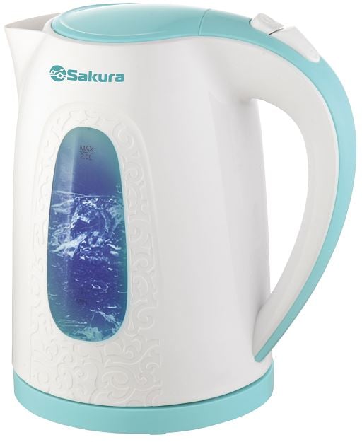 Чайник Sakura SA-2345WBL (2.0) бел/мор волна д