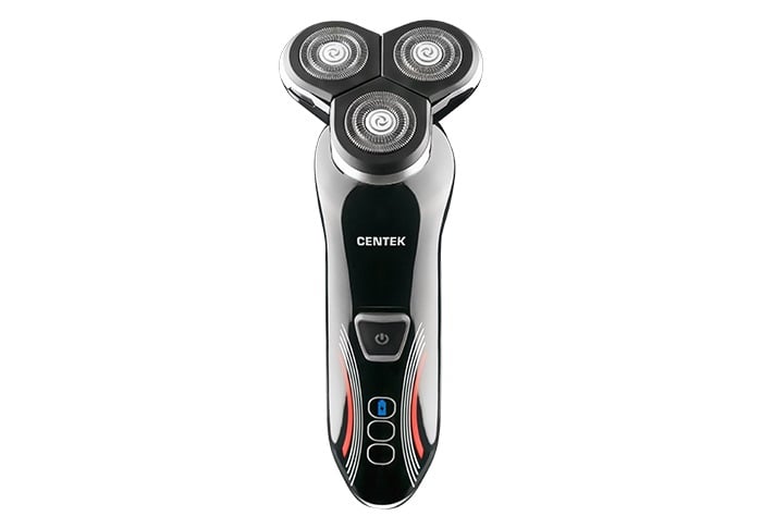 Бритва Centek CT-2159 (черн/хром) 3 плавающие головки, аккумулятор+работа от сети, Li-Ion600мАч