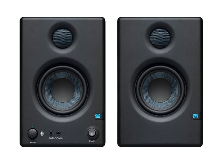 Акустическая система [2777506122] Presonus [Eris E3.5 BT] пара (активный+пассивный), 25 Вт, 80-22000 Гц, 3,5"+1" входы: 2x1/4"линейный, 2xRCA линейный, 3,5 мм AUX, выходы: 3,5 мм наушники, Bluetooth