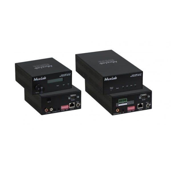 Приемник-декодер MuxLab 500755-AMP-RX-EU, Audio over IP, MJPEG, 50Вт