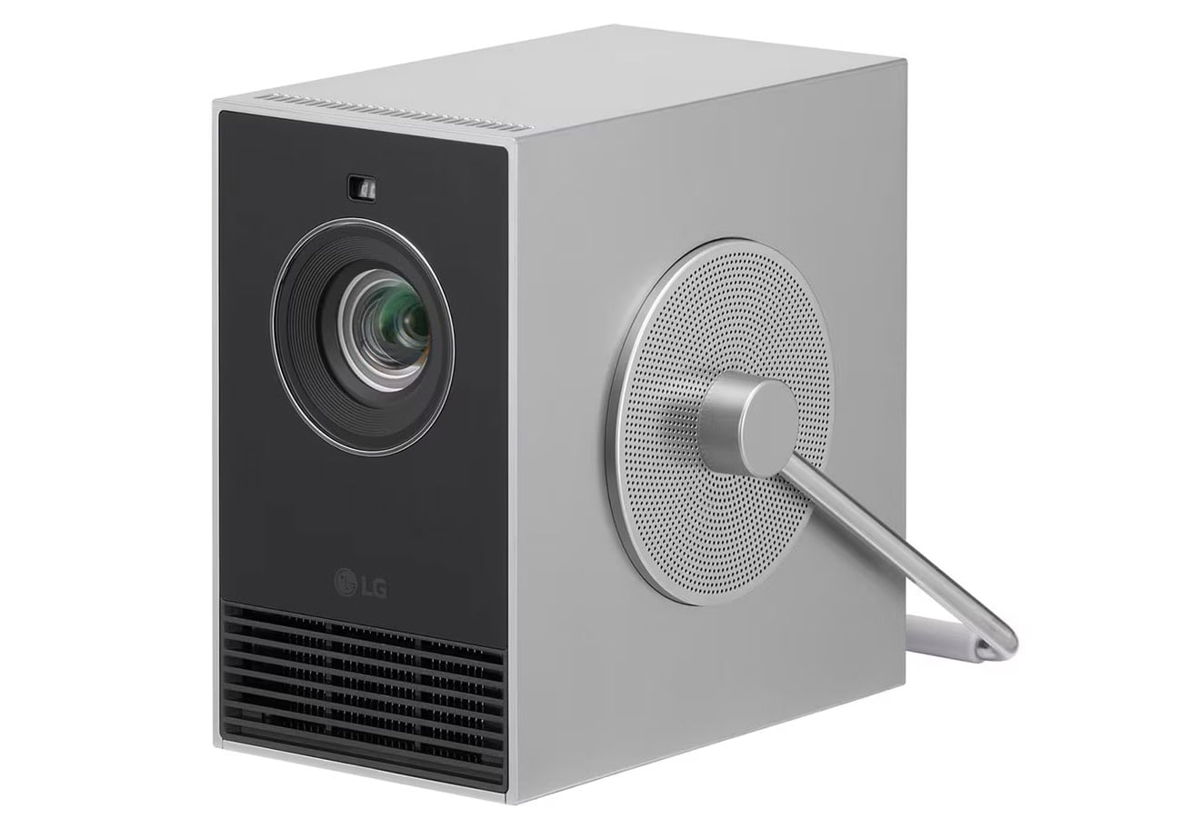 Лазерный проектор LG [HU710PB-GL CineBeam Q] CineBeam Q для домашнего кинотеатра; DLP, 500 Лм; 4K UHD; 450000:1; DCI-P3 154%; TR 1,2:1; HDMI2.1(eARC);HDR10, HLG Smart TV (WebOS 6.0); Wi-Fi; Airplay 2; DLNA; Bluetooth; USB Type-C (зарядка от PowerBank); 3