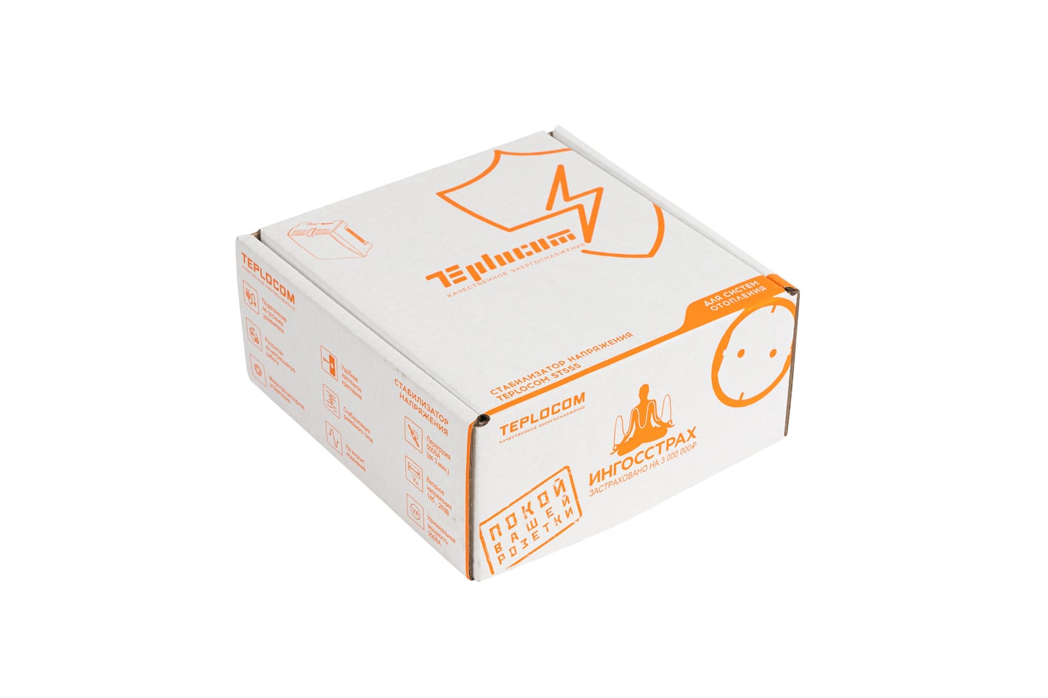 Teplocom ST-555 стабилизатор сетевого напряжения 220В, 555ВА, Uвх. 145-260 В