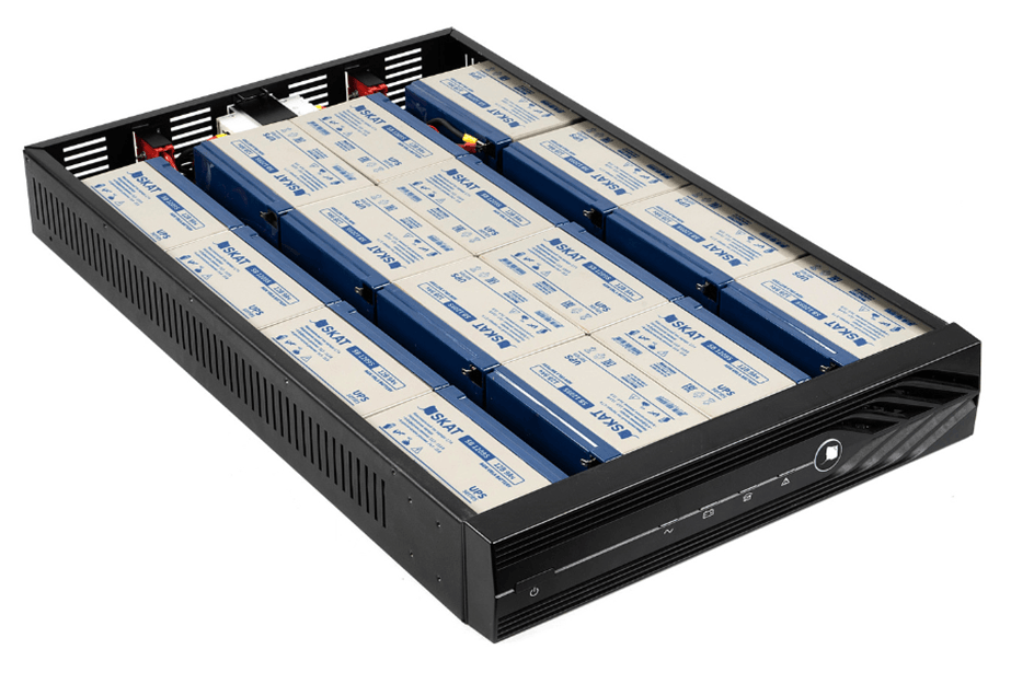SKAT BC 192/9 RACK блок батарейный в корпусе 19" 2U, 192В, емкость 9Ач, 16 АКБх9Ач