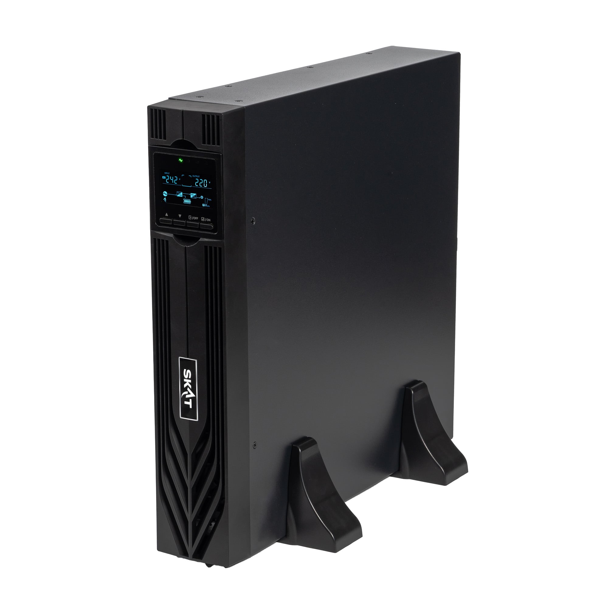 SKAT-UPS 1500-RACK-ON-3X9 P3 - ИБП 1500 Вт, Онлайн, синус, встр. АКБ 36В (3x9Ач), 2хSchuko