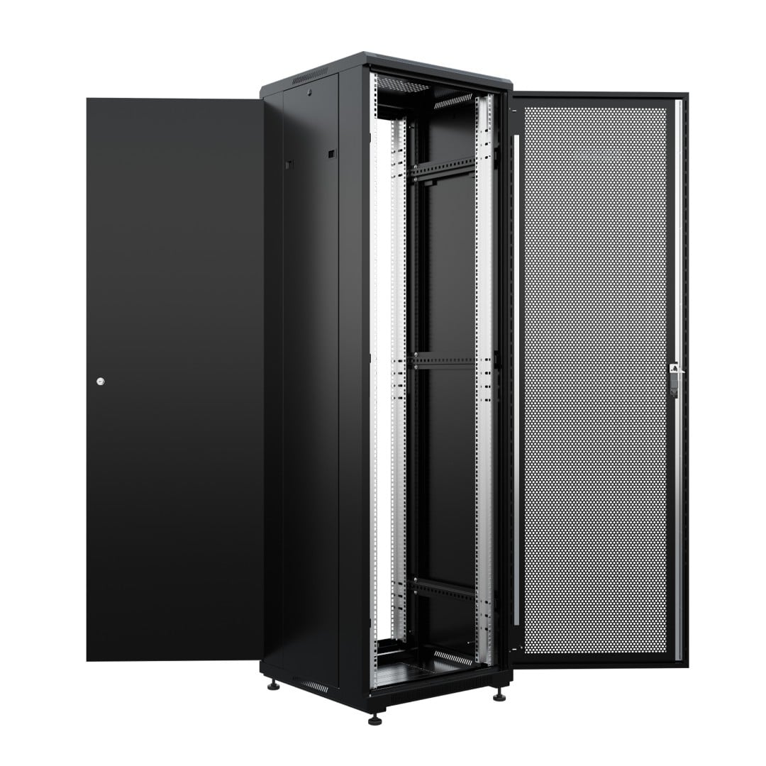 SKAT TB-42R660PF-B Шкаф напольный универсальный серверный 42U 600х600мм дверь перфорированная