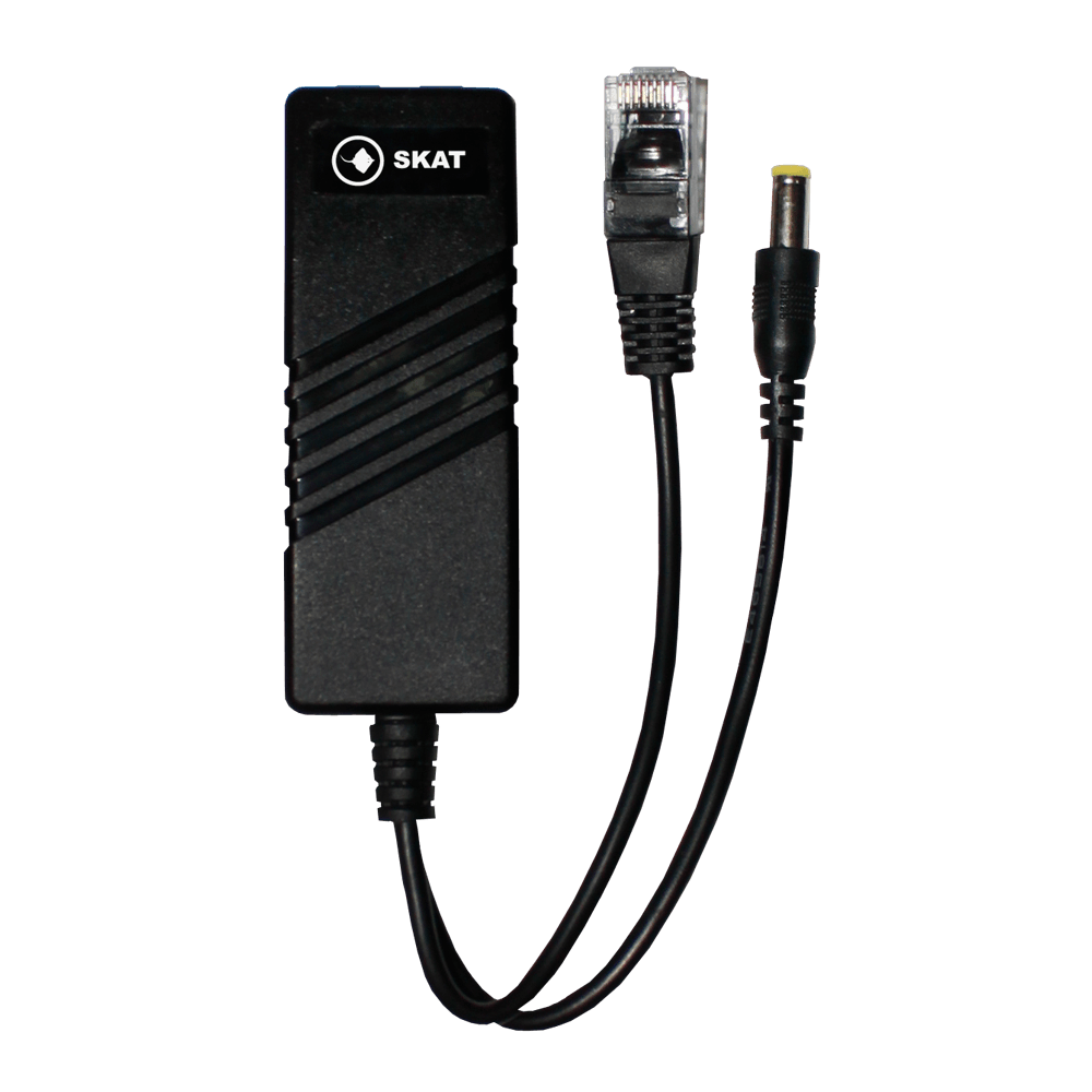 Сплиттер PSE-SP-1A-E, мощность 13Вт, вх. RJ-45 PoE, вых. RJ-45 Ethernet и DC 12V