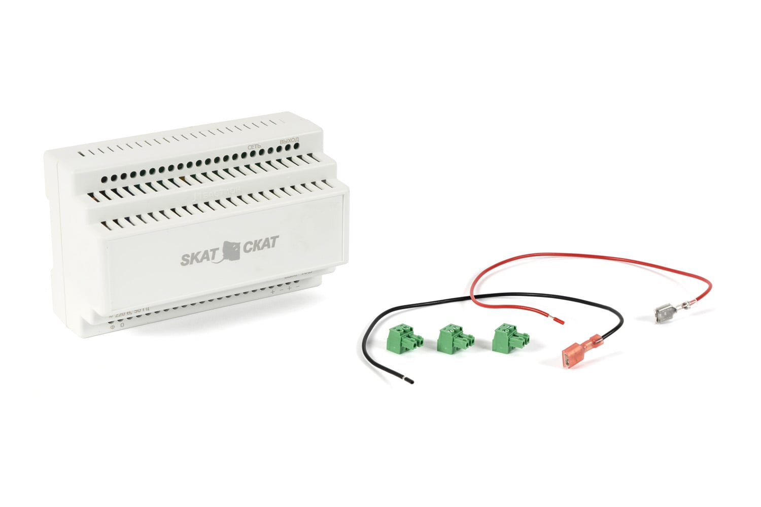 SKAT-24-4.0-DIN (SKAT ИБП-24/4-DIN) источник питания 24В 4А АКБ внеш.12-17Ач