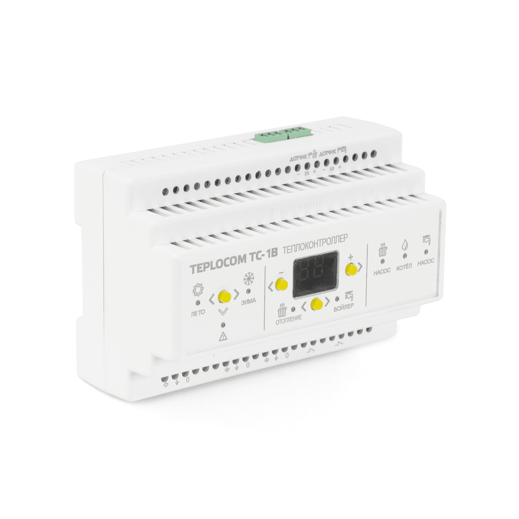 Теплоконтроллер TEPLOCOM TC-1B для сист отопл и ГВС, упр котлом и насосами