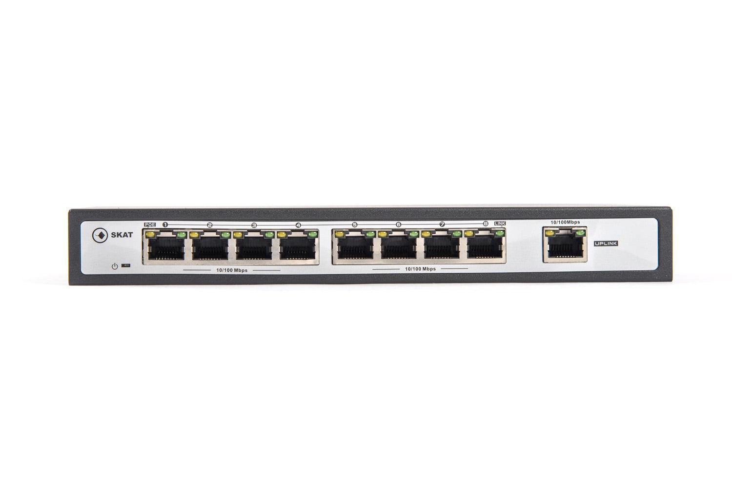 SKAT PoE-8E-1E коммутатор PoE Plus, мощность 120Вт, порты: 8-Ethernet, 1-Uplink