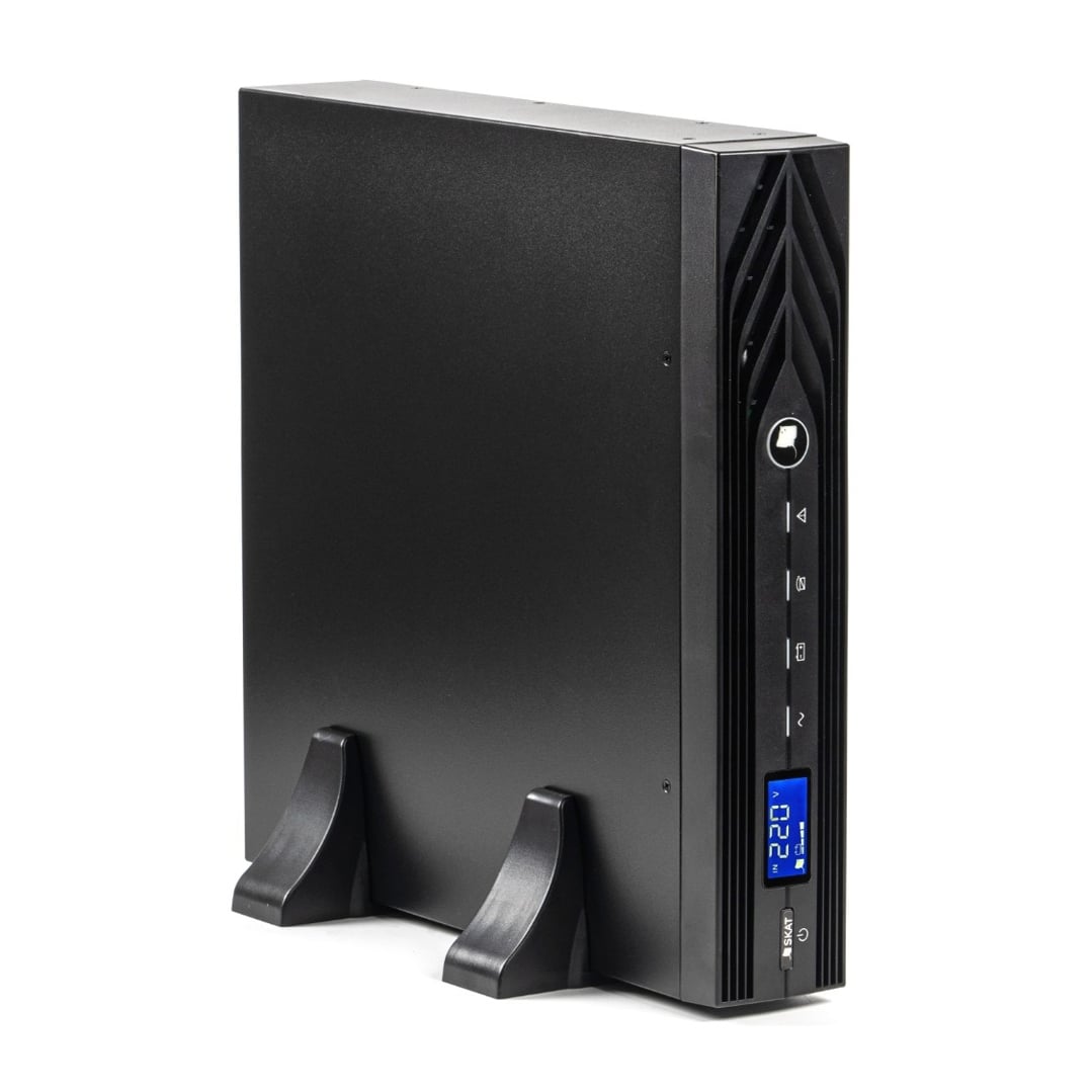 Источник бесперебойного питания SKAT-UPS 2000 RACK+4x9Ah ИБП 1800 Вт, On-Line, синус, встроенные АКБ 4 шт. (9Ah)