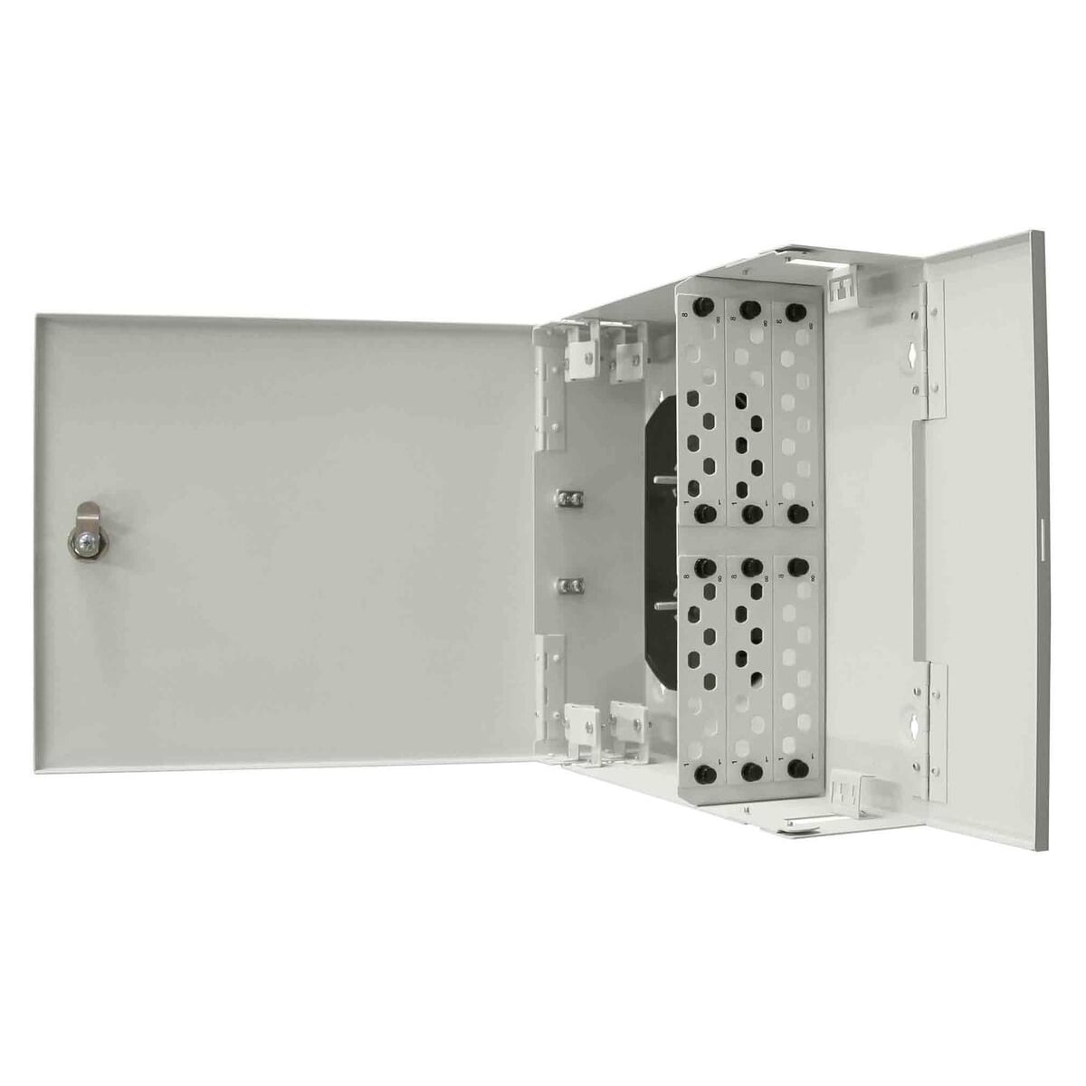 Cabeus FO-WL-48-48FC/ST/SC-6FP-K-T Кросс оптический настенный, до 48 портов, серый