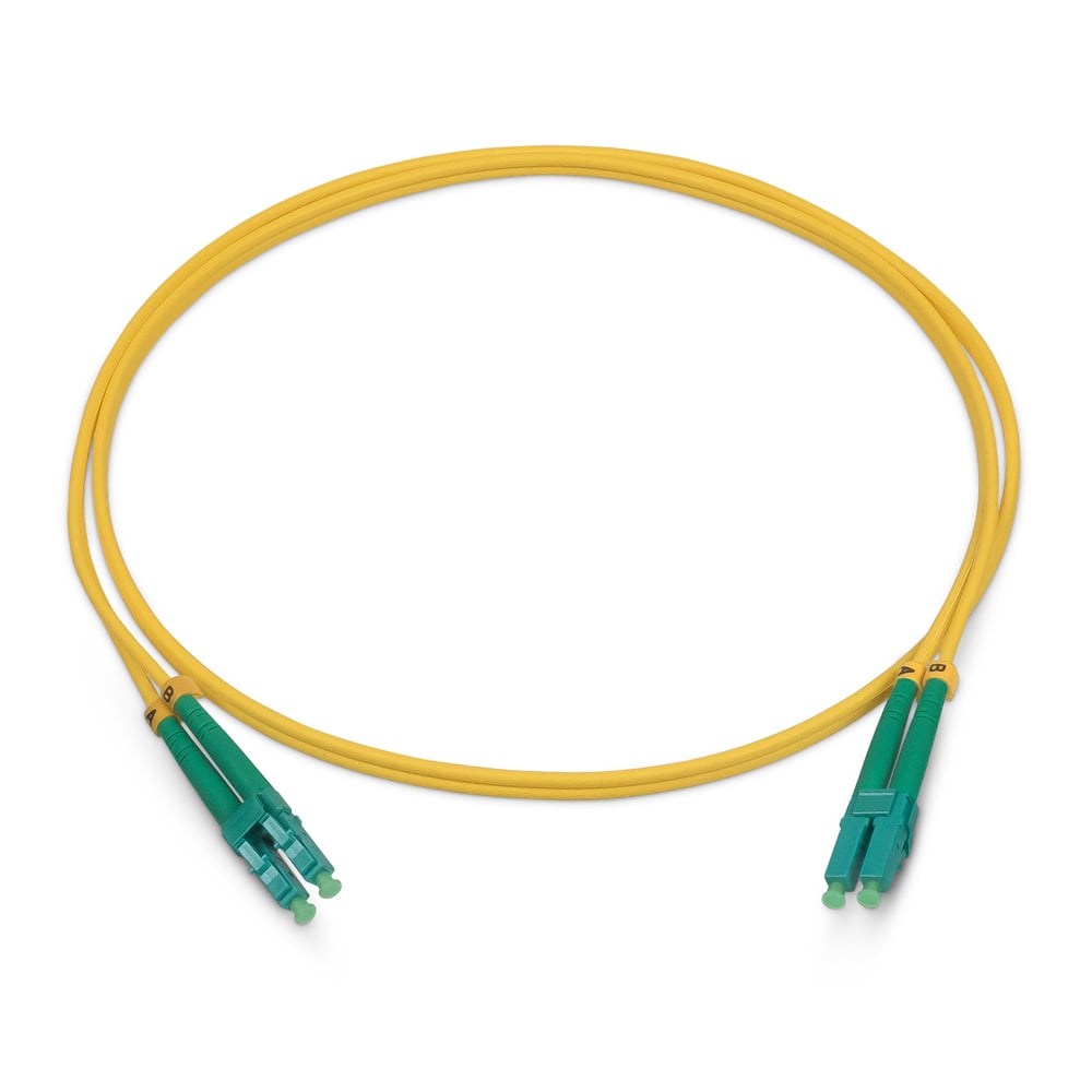Оптический патч-корд Cabeus, одномодовый, LC/APC - LC/APC, LC(APC) - LC(APC), 9/125 мкм, LSZH, жёлтый, 15 м, FOP(d)-9-LC/APC-LC/APC-15m