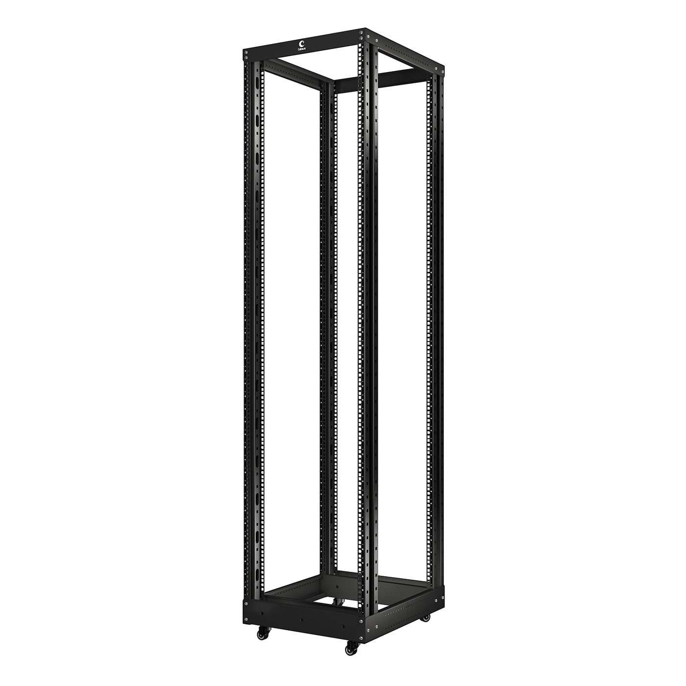 Стойка открытая 19" Cabeus RА, универсальная, 42U, 2015х515х1000 мм (ВхШхГ), двухрамная, черный