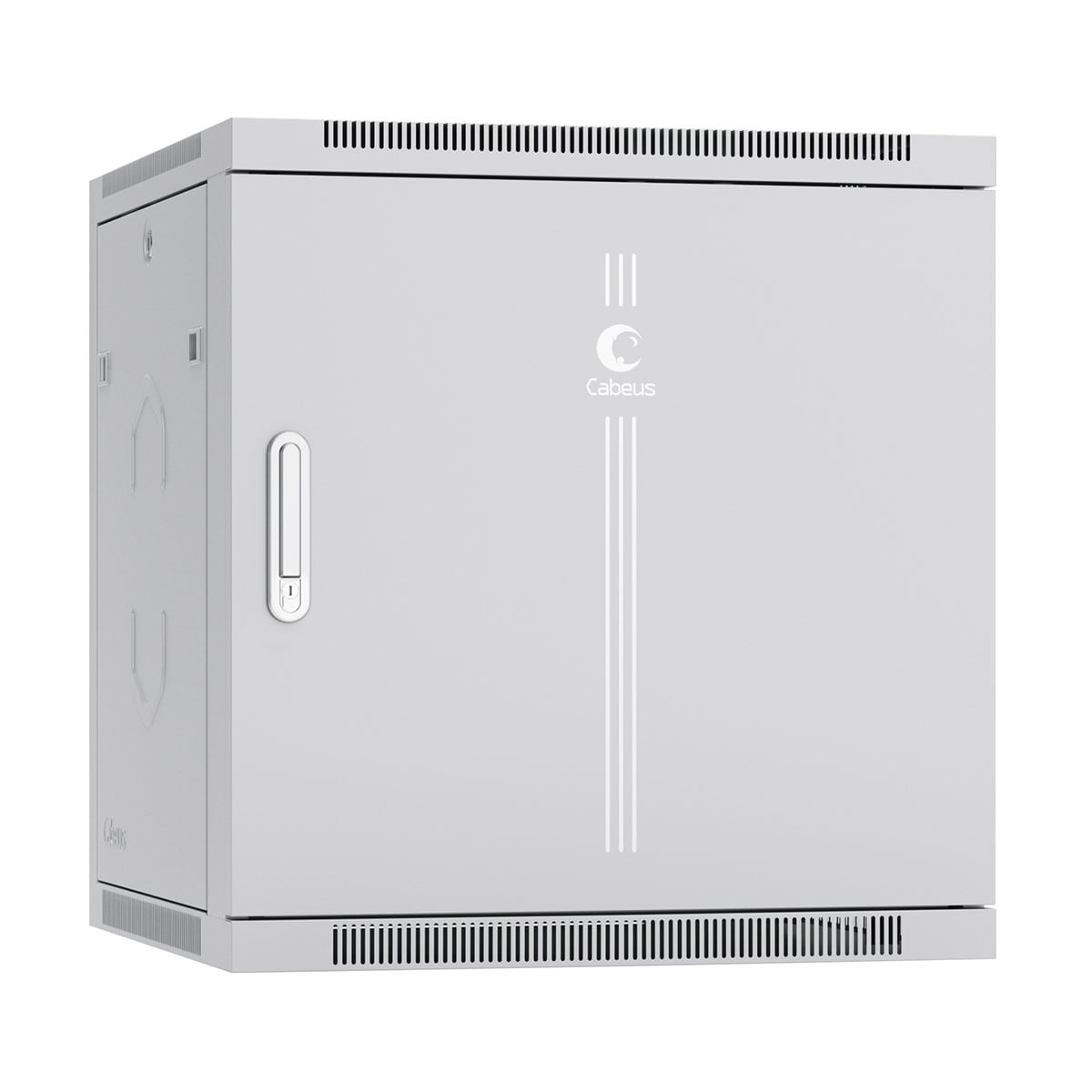 Cabeus SH-05F-12U60/45m-R Шкаф телекоммуникационный настенный разобранный 19" 12U 600x450x635mm (ШхГхВ) дверь металл, цвет серый (RAL 7035)