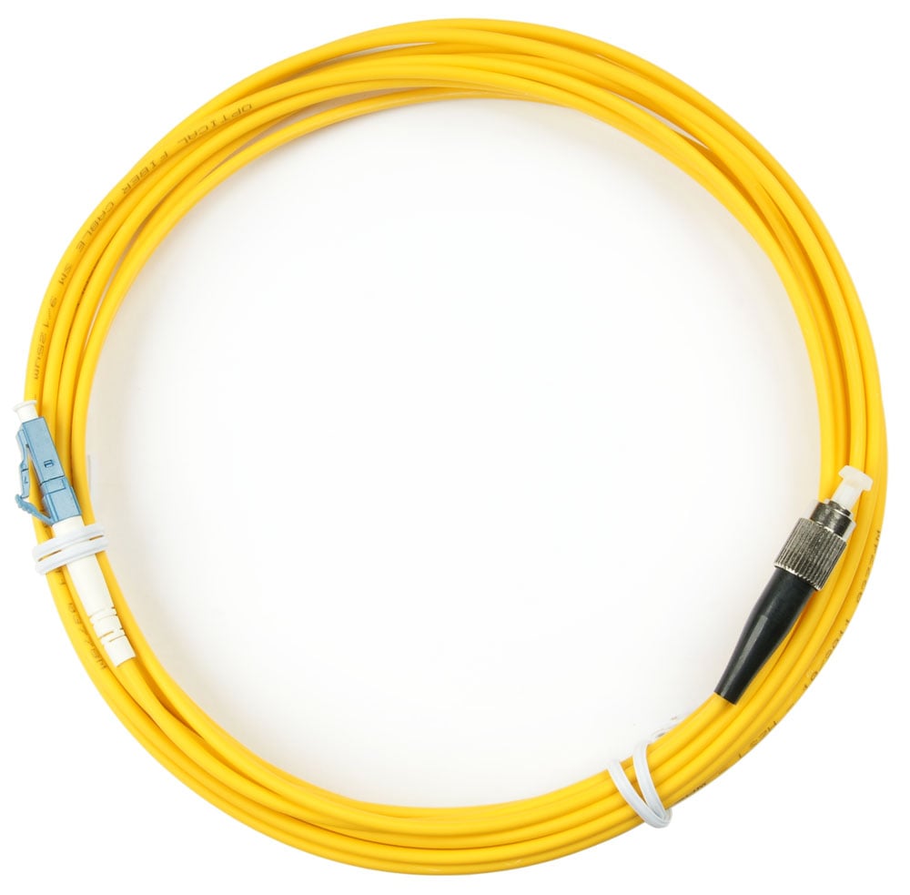 Оптический патч-корд simplex FC-LC 9/125 SM Cabeus FOP(s)-9-LC-FC-7m 7 метров желтый LSZH