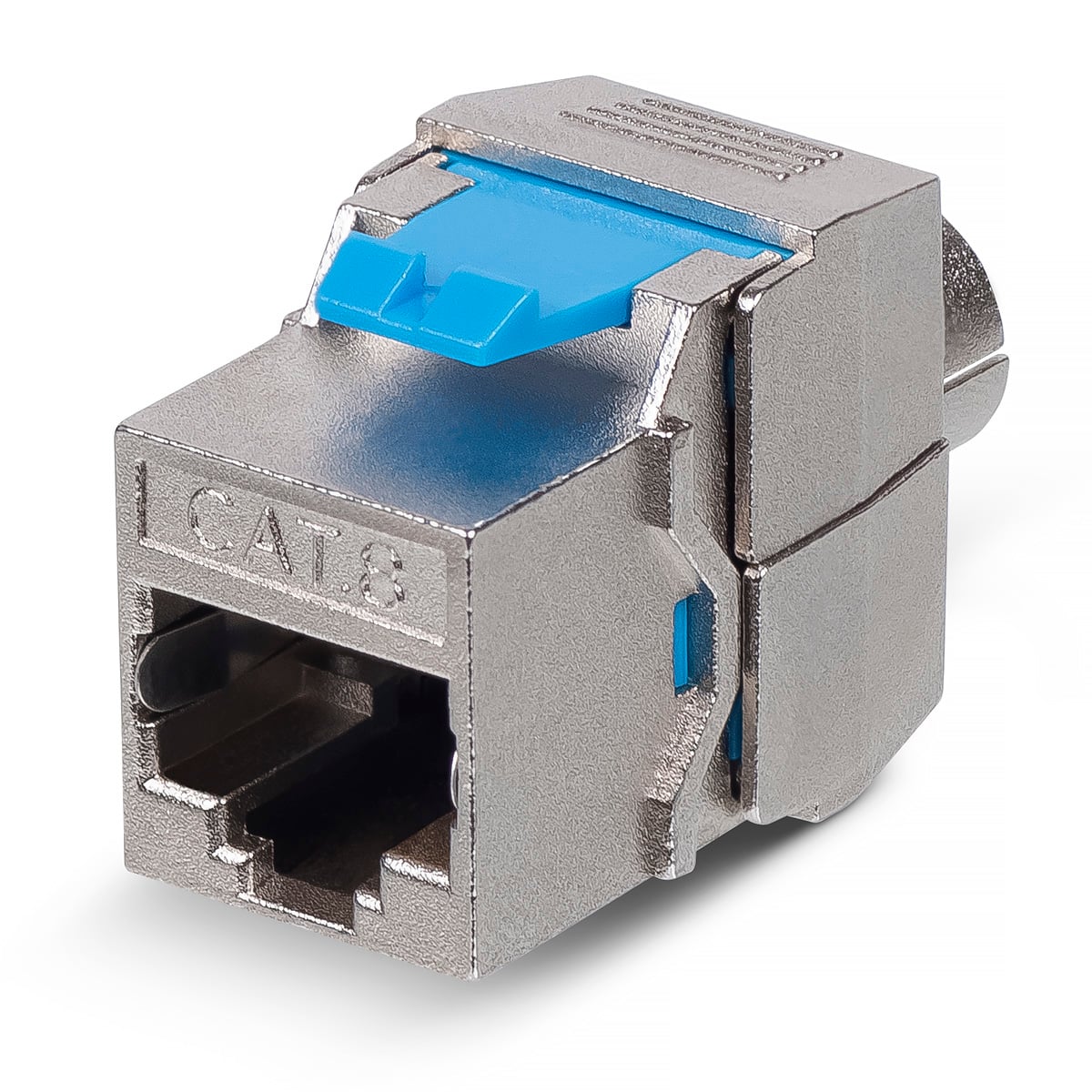 Cabeus KJ-RJ45-Cat.8-SH-180-Toolless Вставка Keystone Jack RJ-45(8P8C), 180 градусов, категория 8, полный экран, без инструмента Toolless