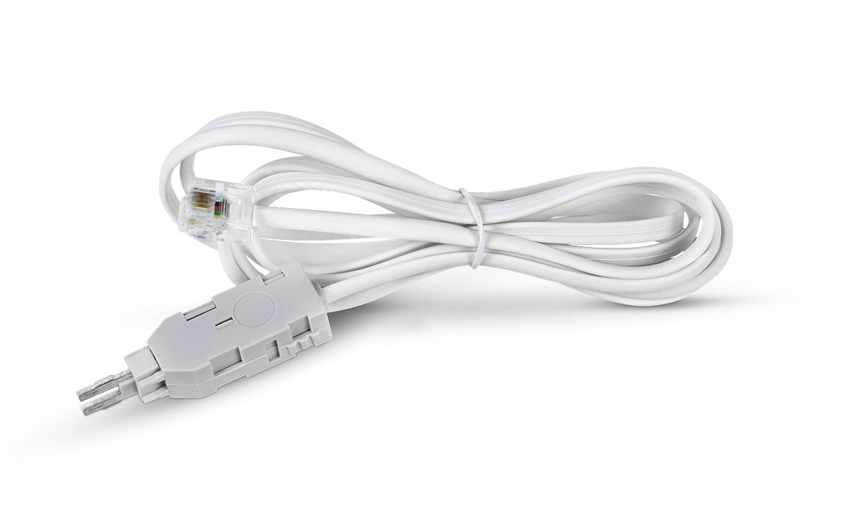 TC-4-pin-6P4C Шнур тестовый Cabeus RJ12(6p4C)/KRONE 1.5м белый