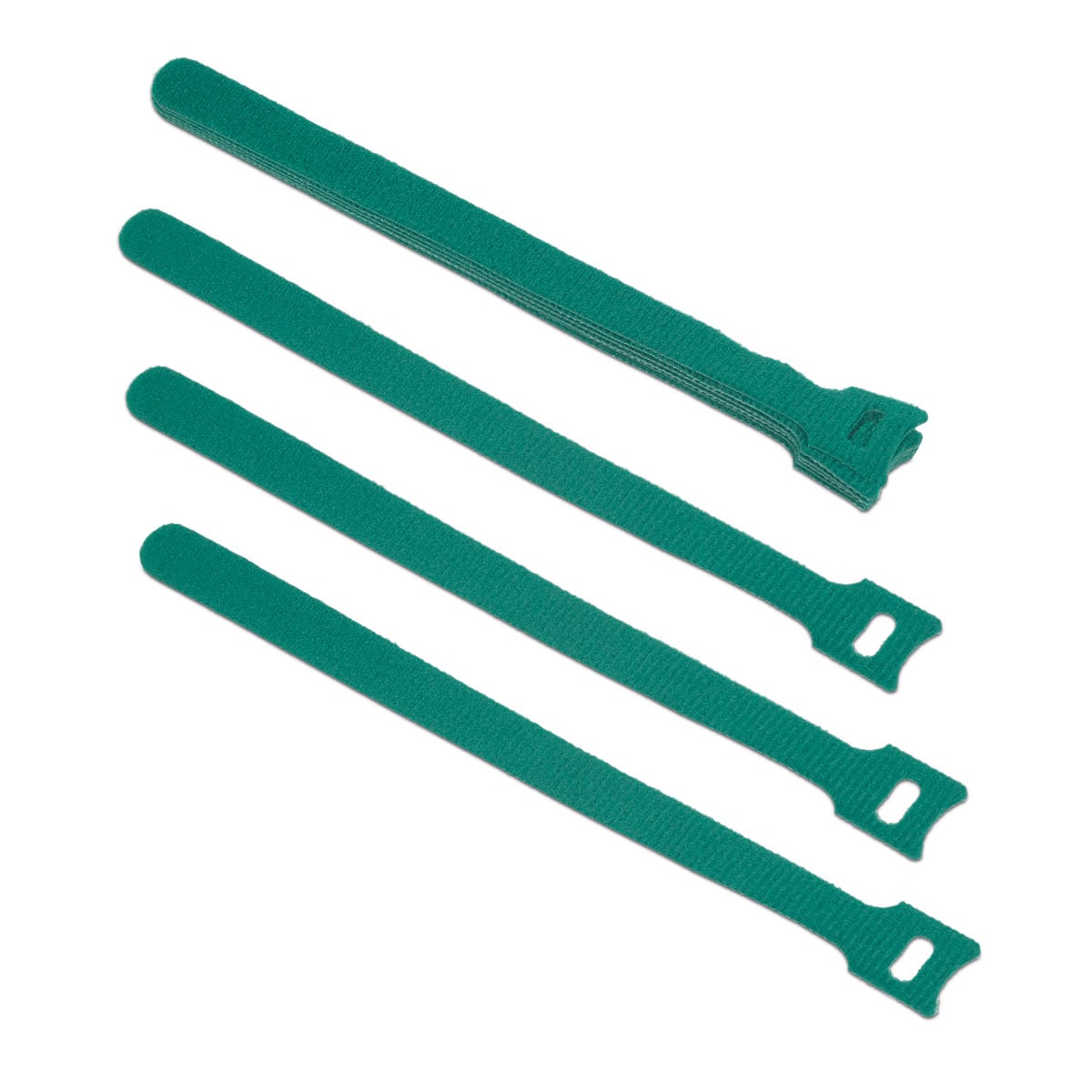 Cabeus CLAMP-210-GN Хомут для кабеля, липучка с мягкой застежкой, 210x14 мм, зеленый (10 шт.)