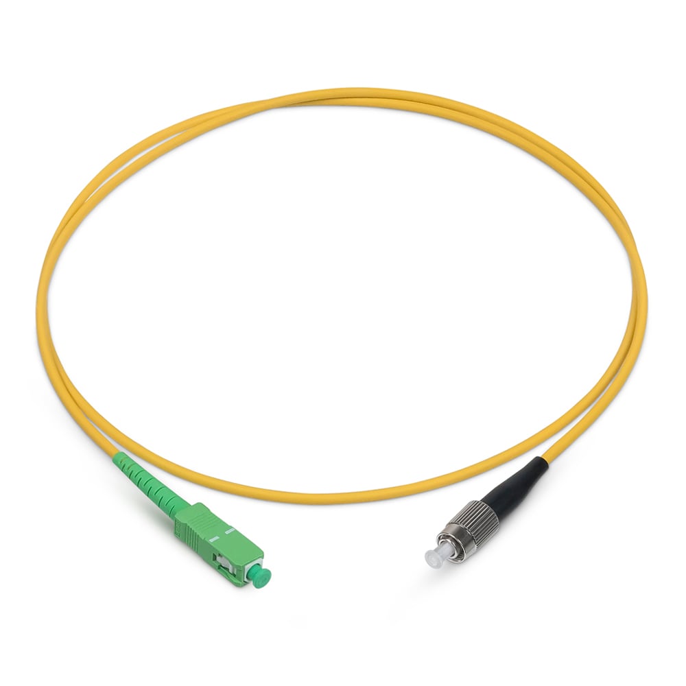 Оптический патч-корд simplex FC-SC 9/125 SM Cabeus FOP(s)-9-SC/APC-FC/UPC-10m 10 метров желтый LSZH