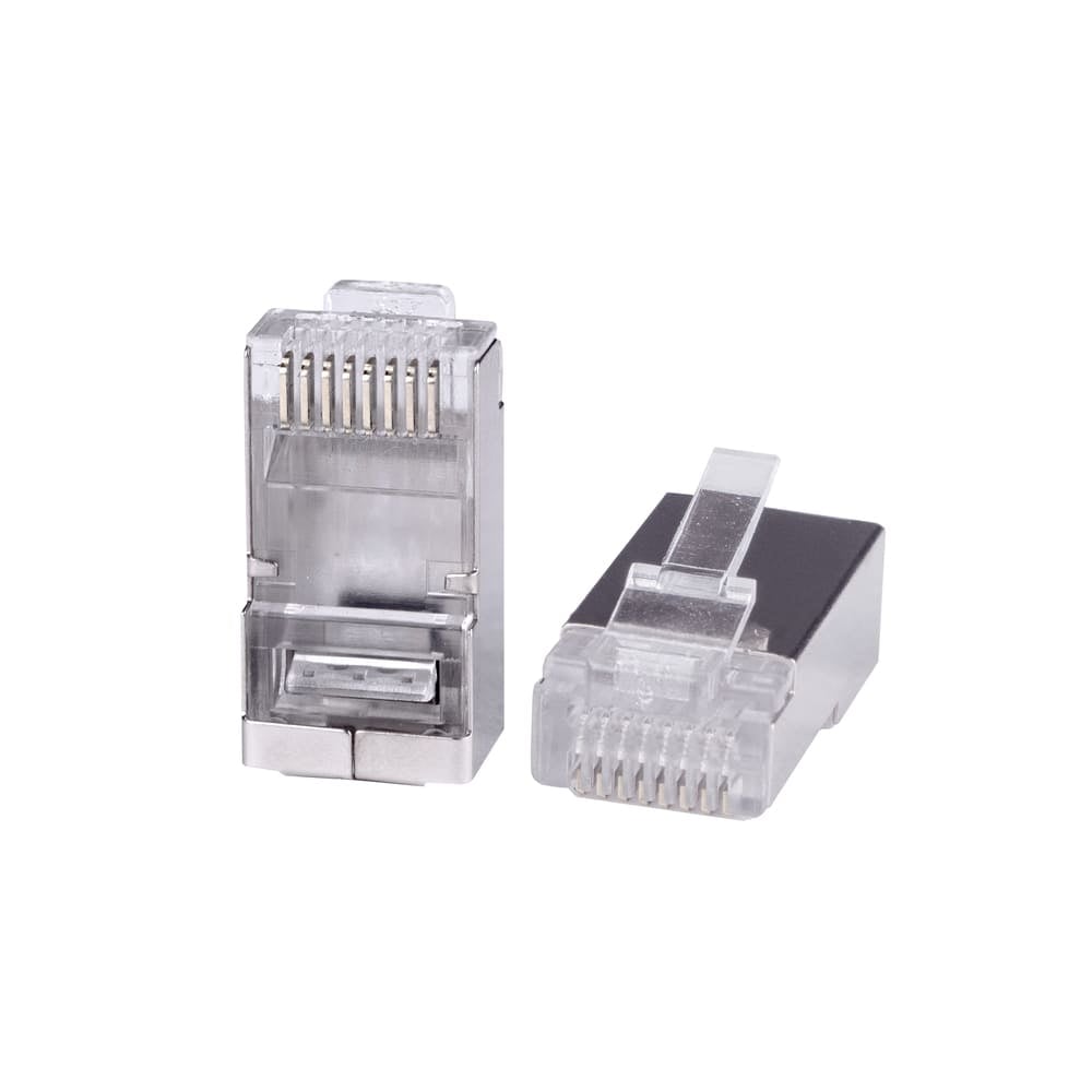 Cabeus 8P8C-SH-C6-FC Коннектор RJ-45 быстрой установки под витую пару, категория 6, экранированный, для многожильного кабеля, для проводников с толщиной по изоляции до 1,05 мм