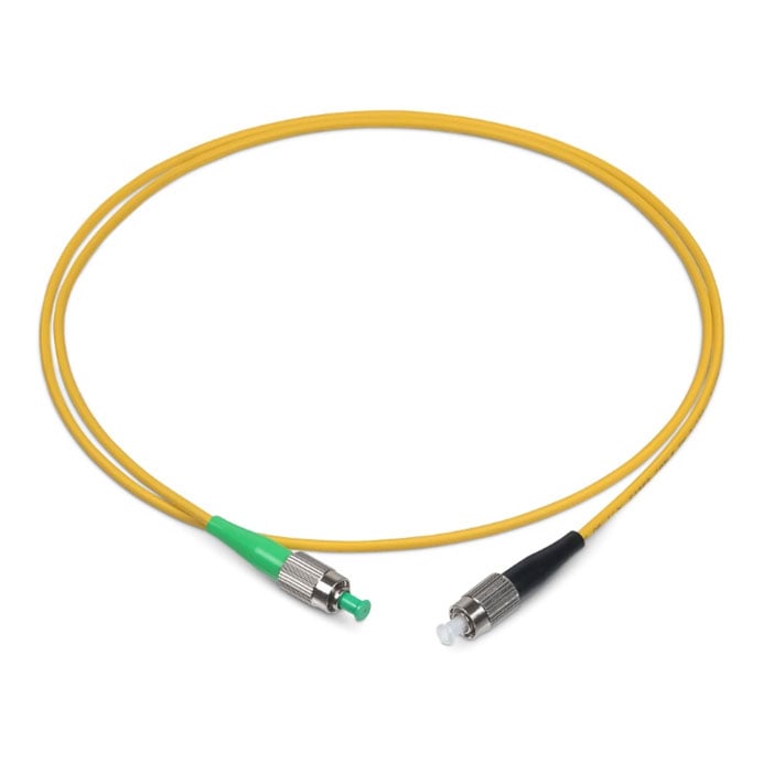 Оптический патч-корд simplex FC-FC 9/125 SM Cabeus FOP(s)-9-FC/APC-FC/UPC-15m 15 метров желтый LSZH