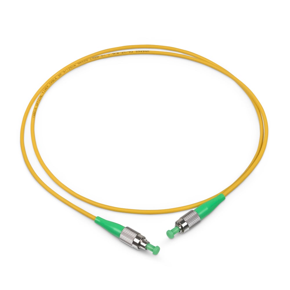 Оптический патч-корд simplex FC-FC 9/125 SM Cabeus FOP(s)-9-FC/APC-FC/APC-7m 7 метров желтый LSZH