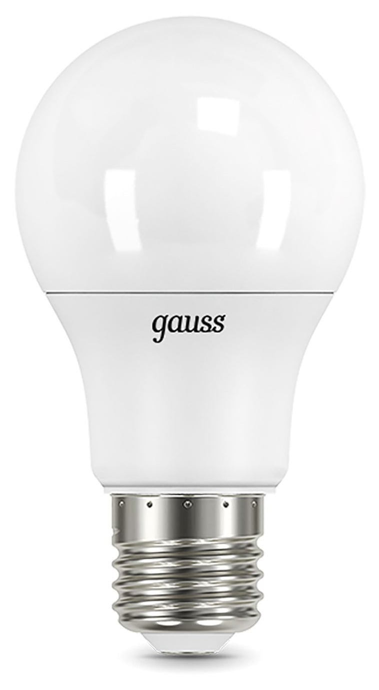 Лампа светодиодная Gauss A60 16Вт цок.:E27 груша 220B 4100K  св.свеч.бел.нейт. (упак.:10шт) (102502216)
